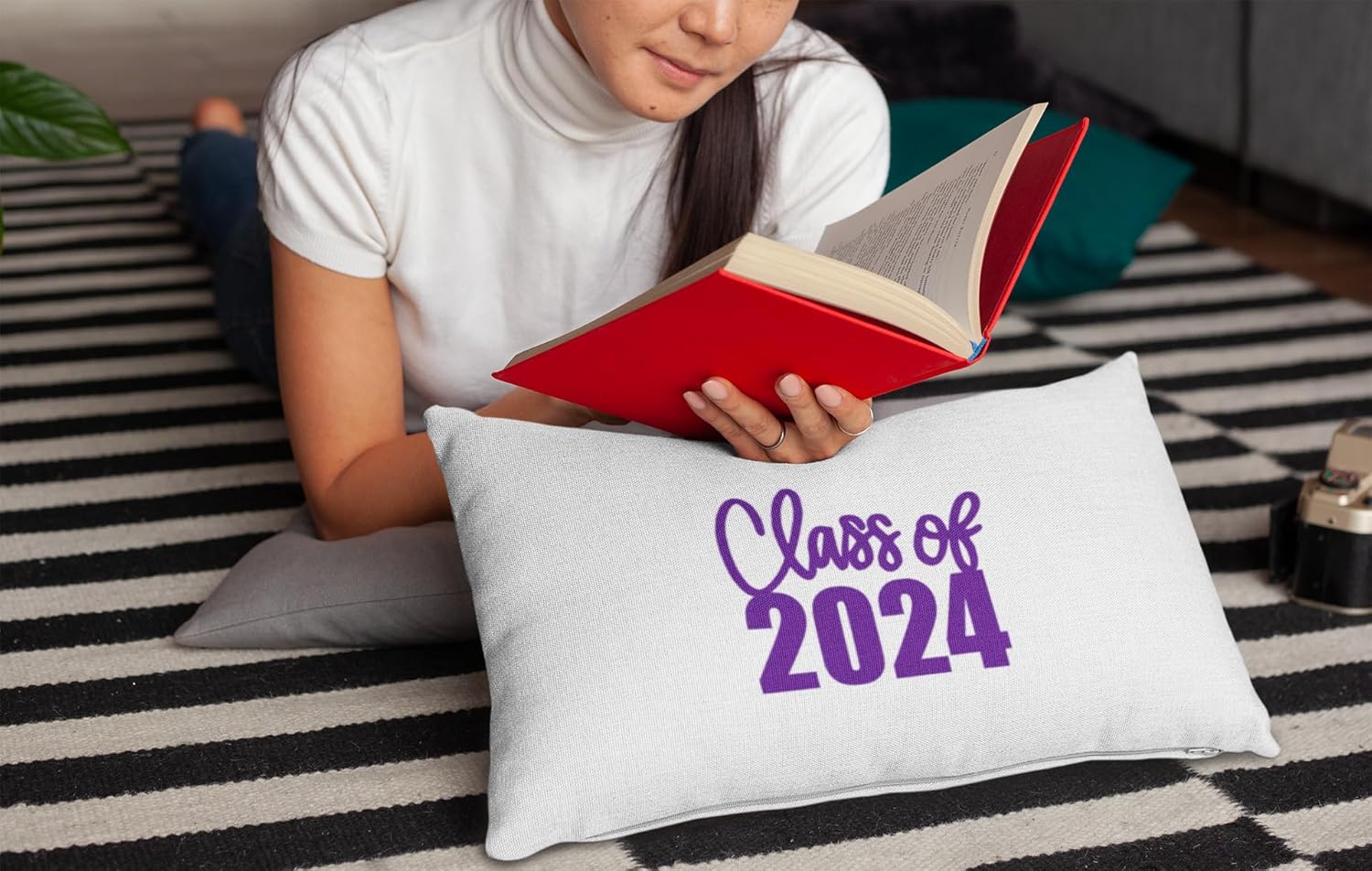 Class Of 2024 Word Iron On Transfer, Graduation Decal, DIY Craft, Heat Transfer Graphic, Senior Tshirt Patch, Vinyl Applique for Shirt, Pick Size