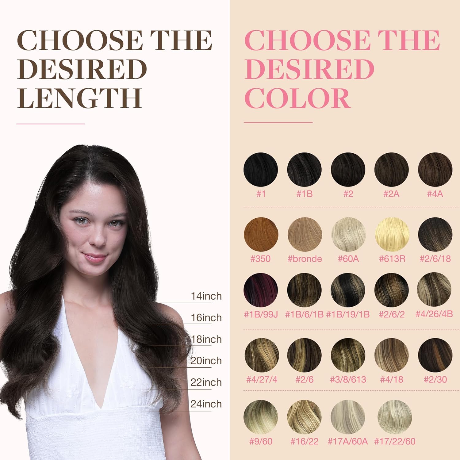GOO GOO Extensiones de cabello humano con cinta, 2 marrón oscuro, 18 pulgadas, 1.76 onzas, 20 unidades, puntas gruesas, lacio, sin costuras,