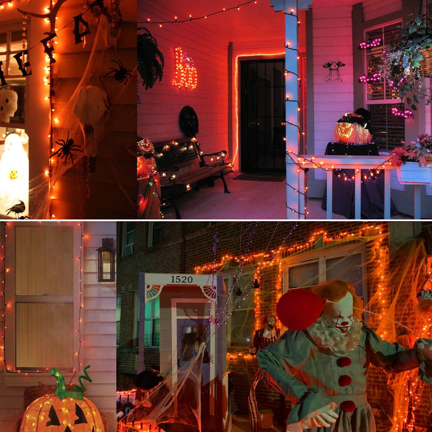 BRIZLED – 100 unidades de luces de cadena para Halloween