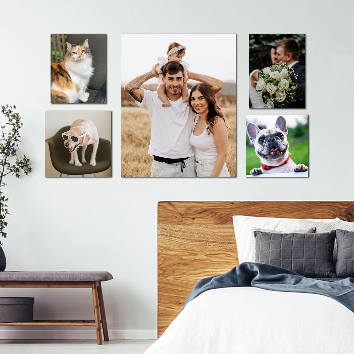 TIME TREE Sube tu imagen, impresión en lienzo personalizada con tu foto, foto personalizada para póster, impresiones artísticas de pared para