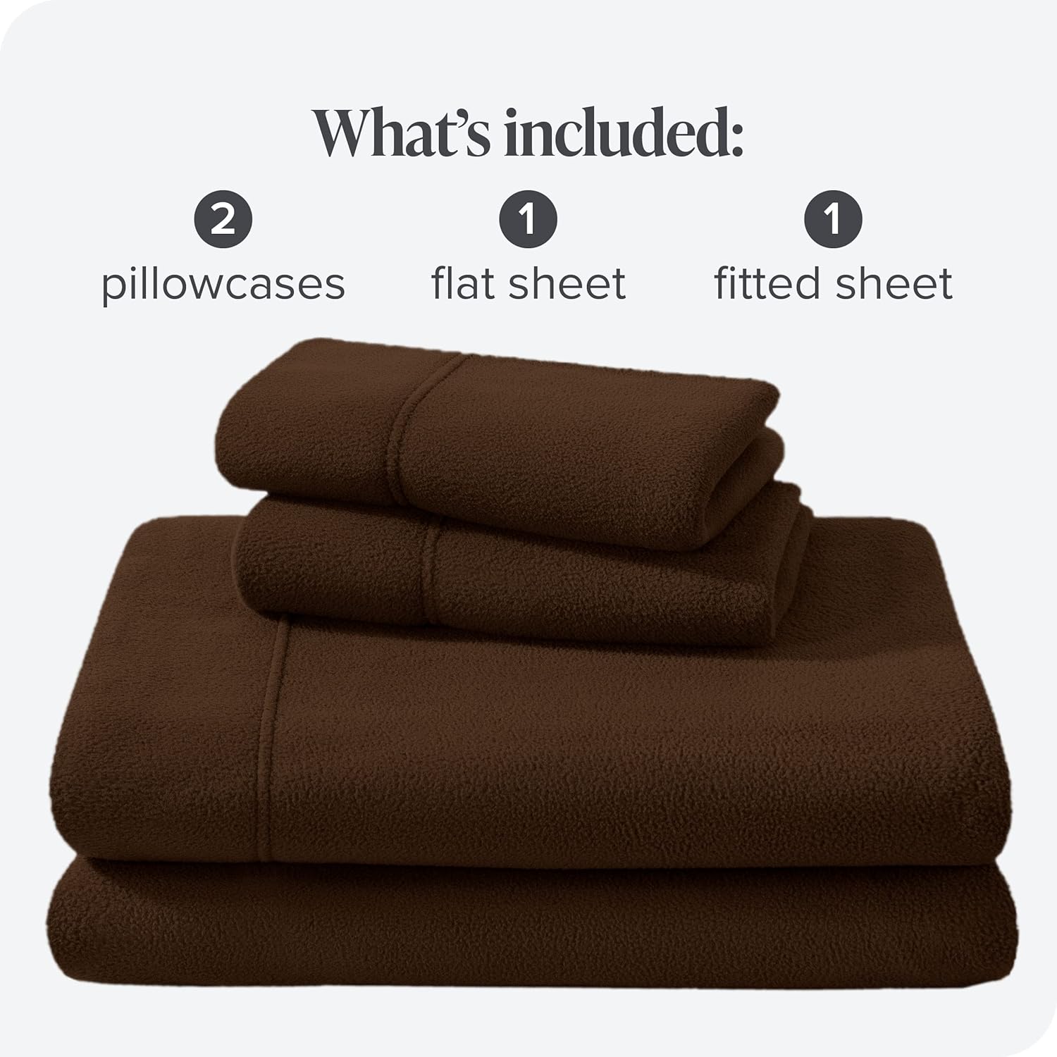 Bare Home Juego de sábanas de forro polar súper suave, tamaño Queen, forro polar de felpa extra, sábanas de cama sin pelusas, calidez acogedora para