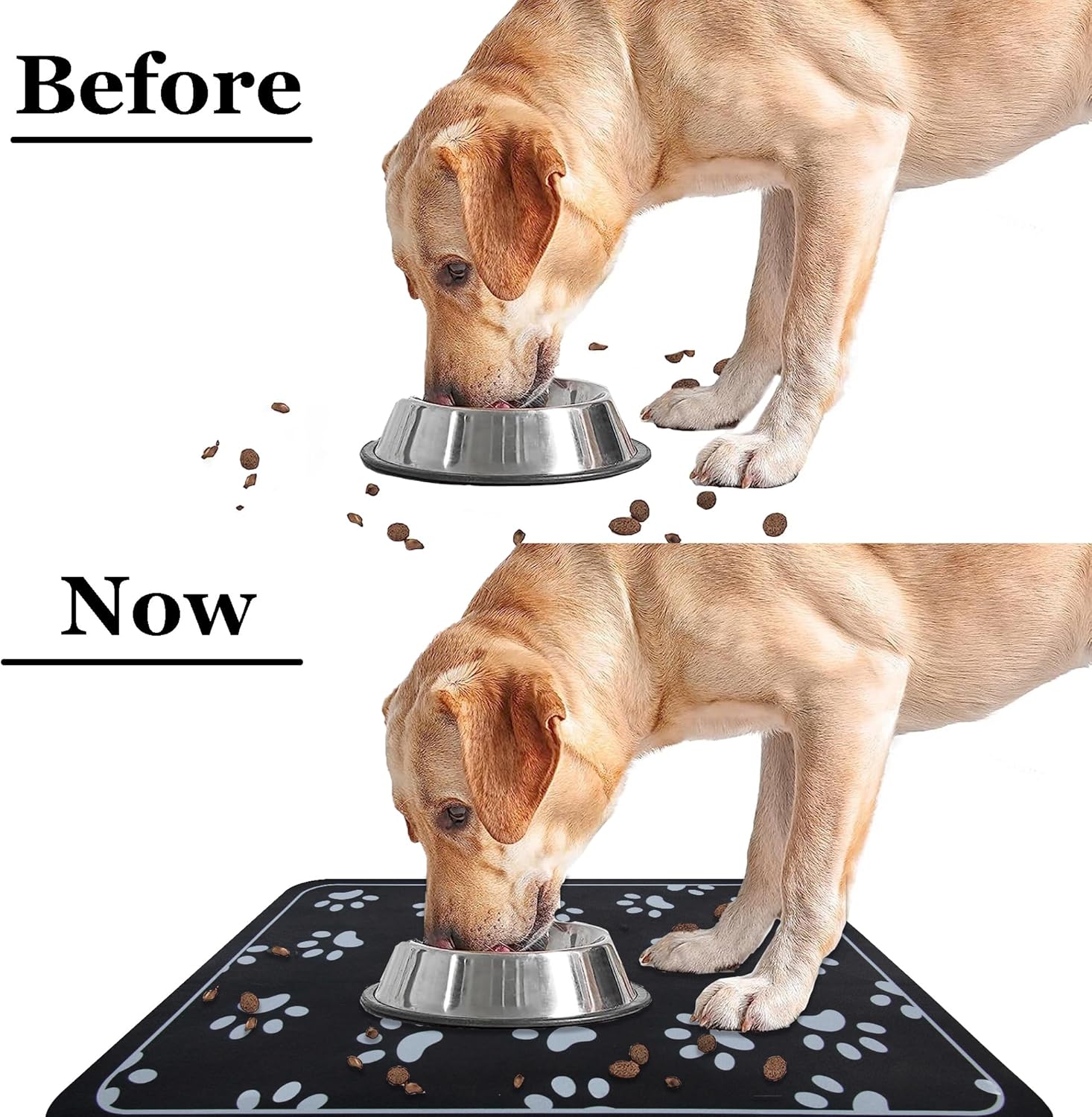 Tapete de alimentación para mascotas para perros y gatos, absorbente, antideslizante, de diatomita, tapete para cuenco de agua para perros, súper