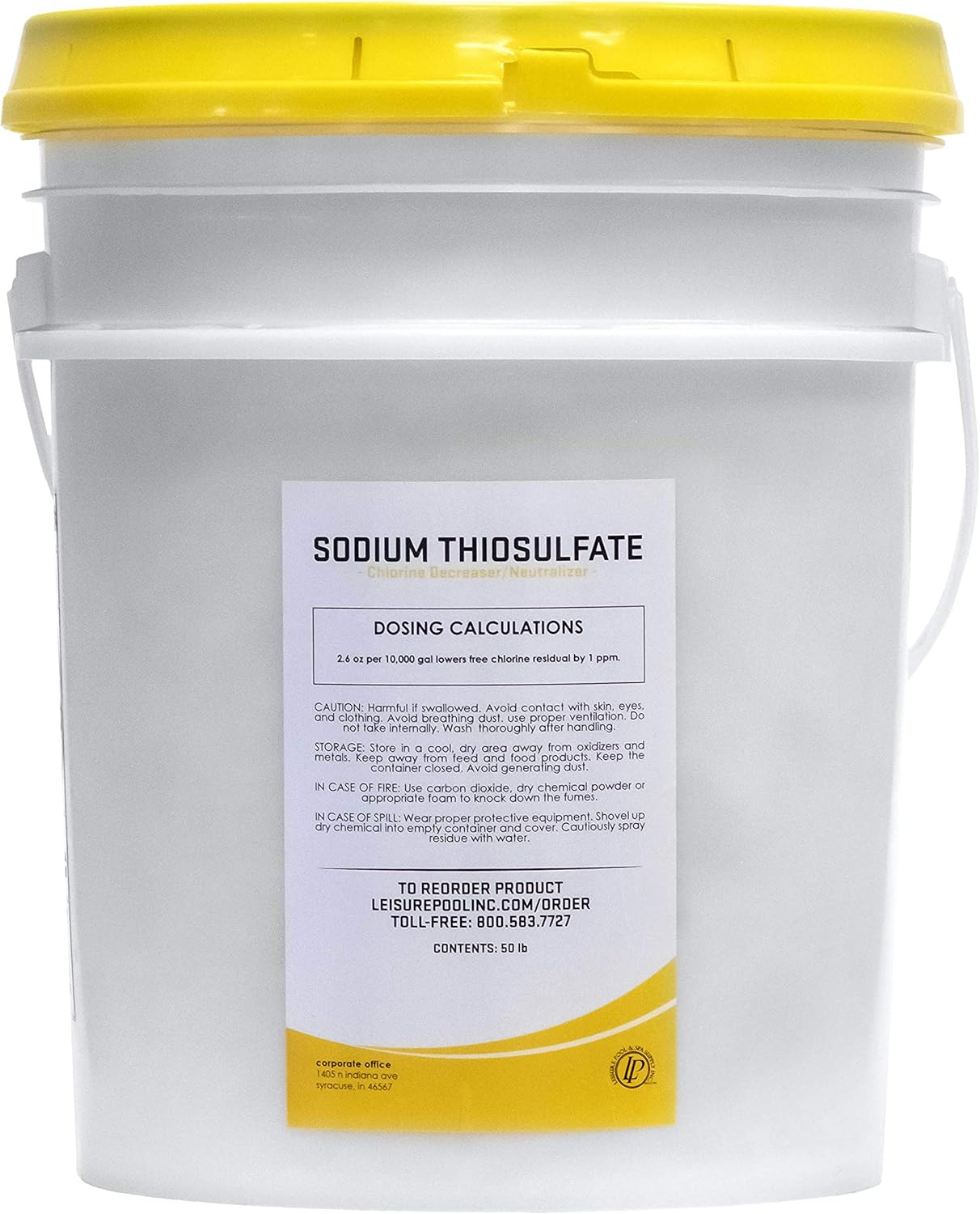 Leisure Pool – Neutralizador de cloro en cubo de 50 lb (tiosulfato de sodio)