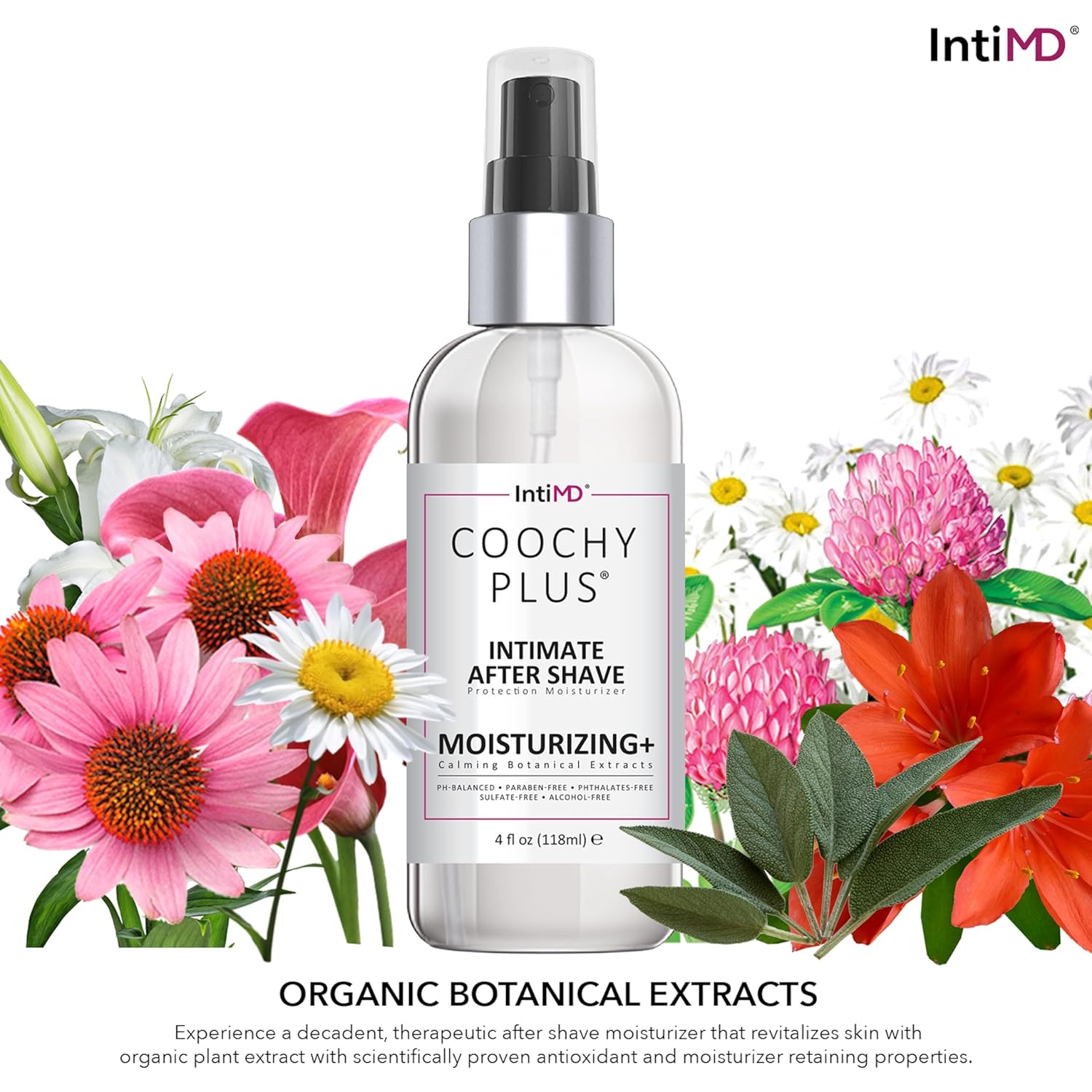 IntiMD Coochy Plus HydroLock Hidratante + Kit de 3 Pasos para Afeitado Íntimo Set de Regalo Nouria Pre-Shave Elixir Oil + Coochy Plus Crema de