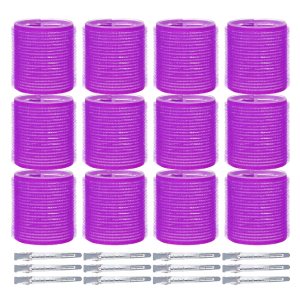 Hair roller set 24PCS, Velcro Rollers Curlers for Long Medium Short Hair, No Heat, Hair-friendly, Natural Effect, Includes 12 Self Grip Rollers &12 Hair roller set 24PCS, Velcro Rollers Curlers for Long Medium Short Hair, No Heat, Hair-friendly, Natural Effect, Includes 12 Self Grip Rollers &12