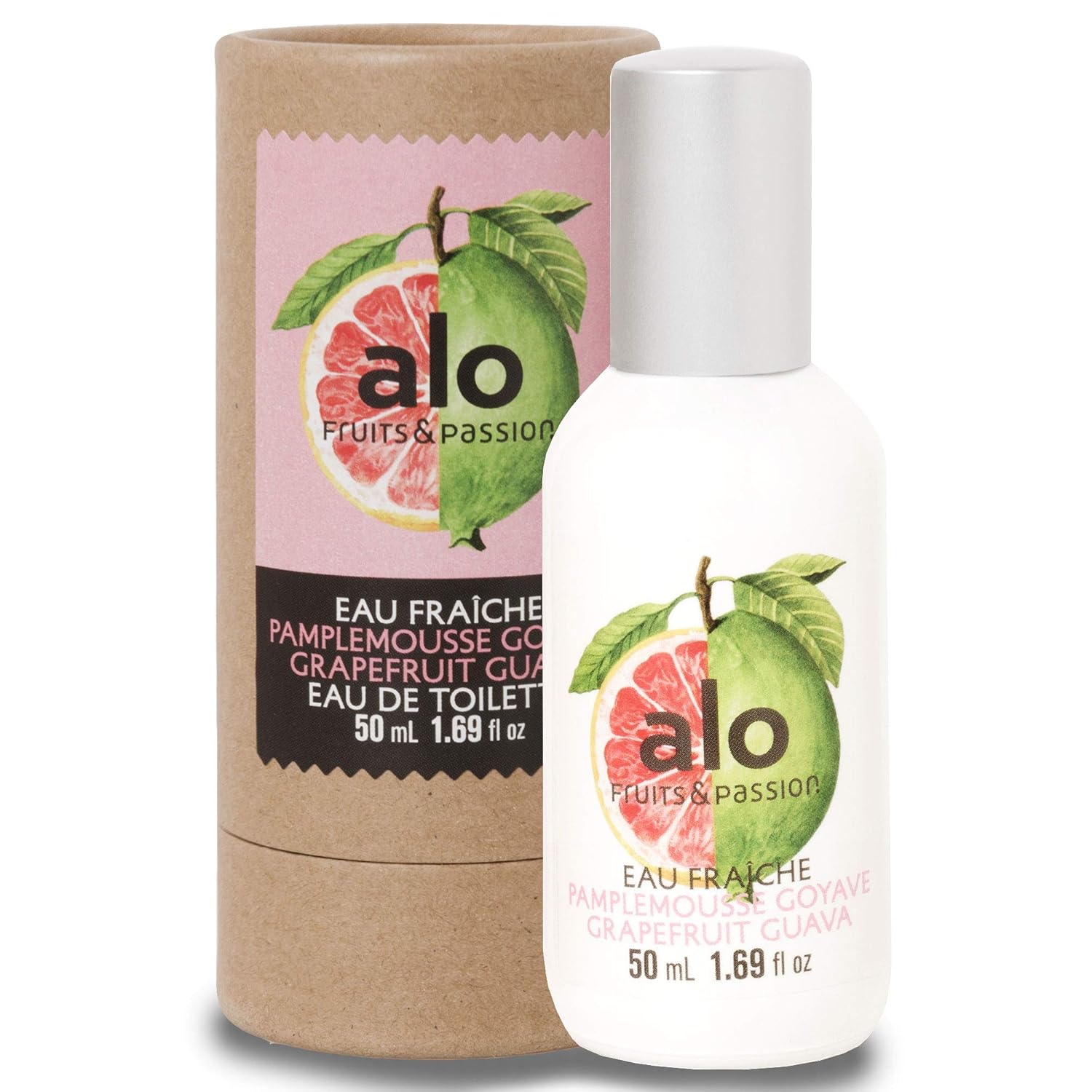 (Frutos y pasión) EAU FRAICHE GUAVA GRAPEFRUIT 1.7 fl oz, perfume en aerosol fresco ligero y aireado en clima cálido por ALO (1.69 onzas líquidas)