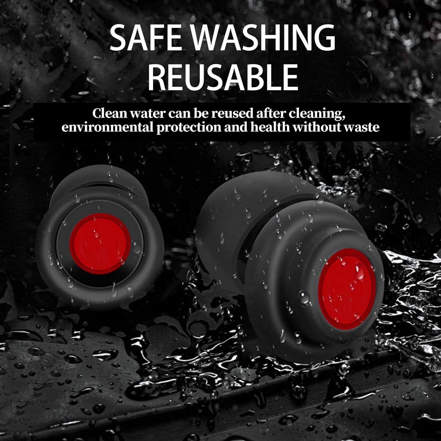 Kiniza Tapones para los oídos para dormir con cancelación de ruido, protección auditiva súper suave y reutilizable en silicona flexible para dormir,