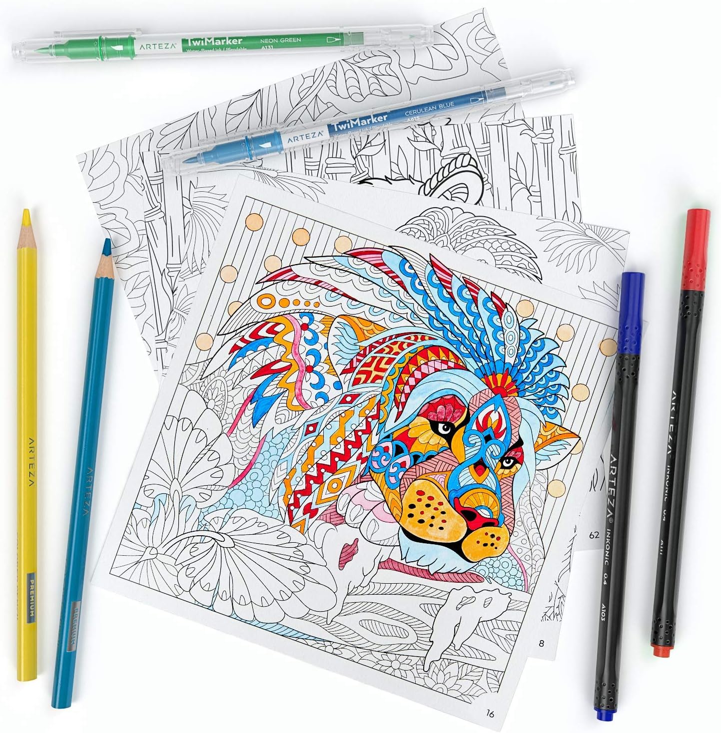 Libros para colorear Arteza para adultos