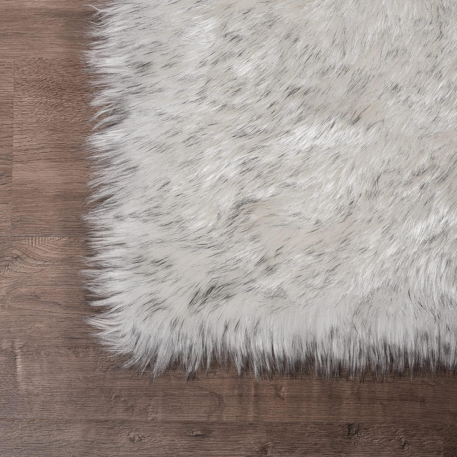 Latepis – Tapete rectangular de piel sintética tipo lana de oveja suave, esponjosa y lavable para sala de estar, dormitorio, habitación de niños o