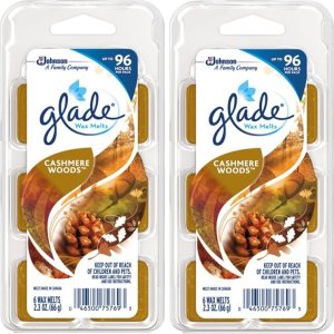 Glade Cera derretida  Madera de cachemira  6 unidades  Peso neto 2.3 oz (66 g) cada uno  Paquete de 4 (24 derretidos en total) Glade Cera derretida  Madera de cachemira  6 unidades  Peso neto 2.3 oz (66 g) cada uno  Paquete de 4 (24 derretidos en total)