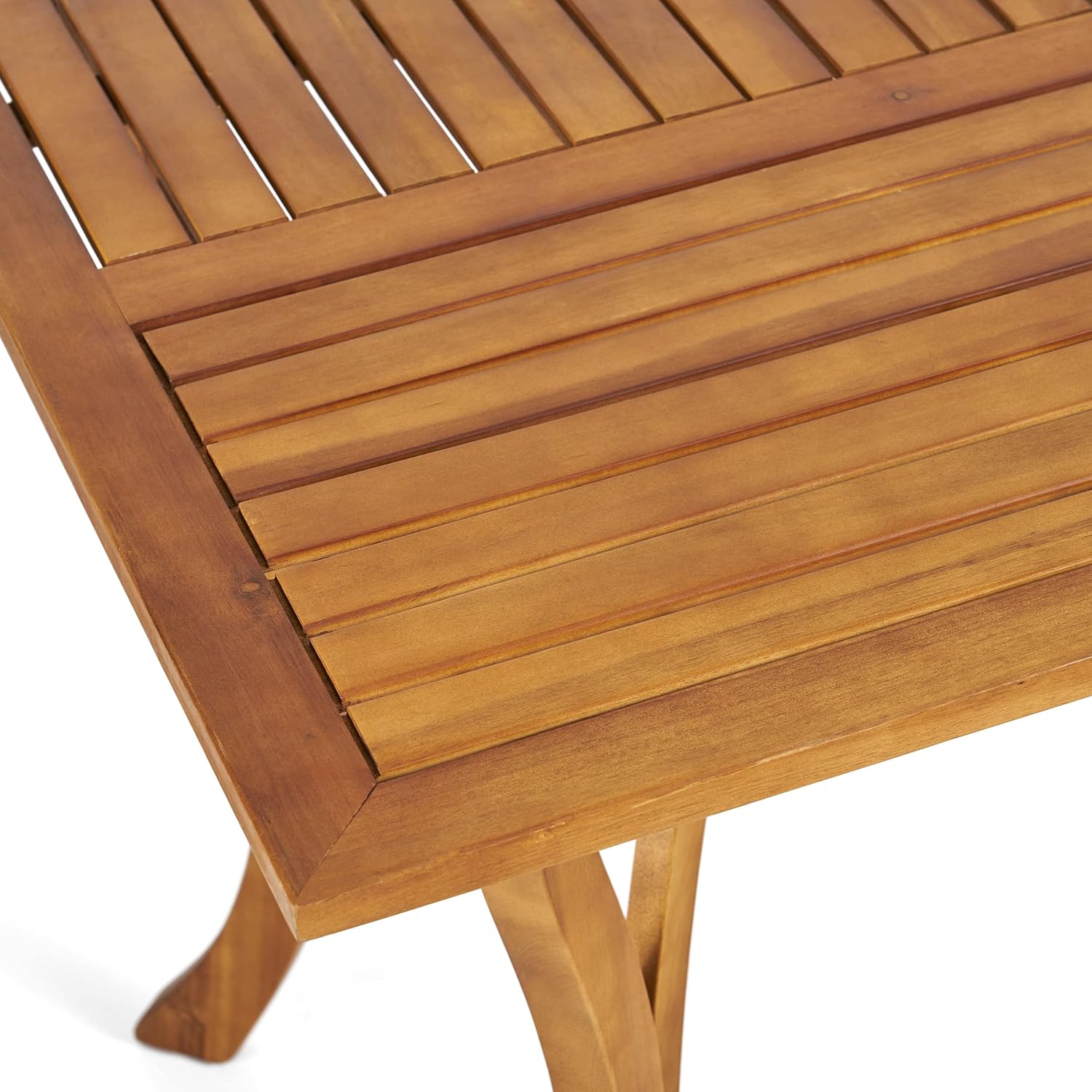 Christopher Knight Home Hermosa mesa rectangular de madera de acacia, acabado de teca