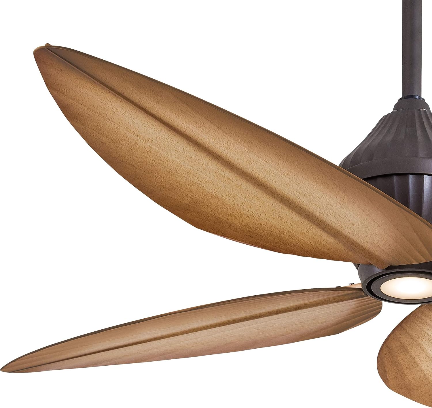 Minka-Aire F581-ORB, Gauguin – Ventilador de techo para exteriores de bronce aceitado de 52 pulgadas con luz y control