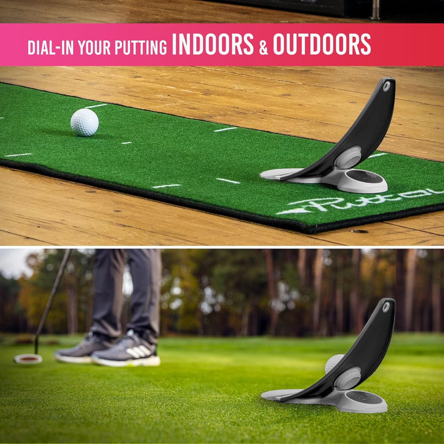 PuttOUT Entrenador de putt de presión prémium perfecciona tu putting de golf