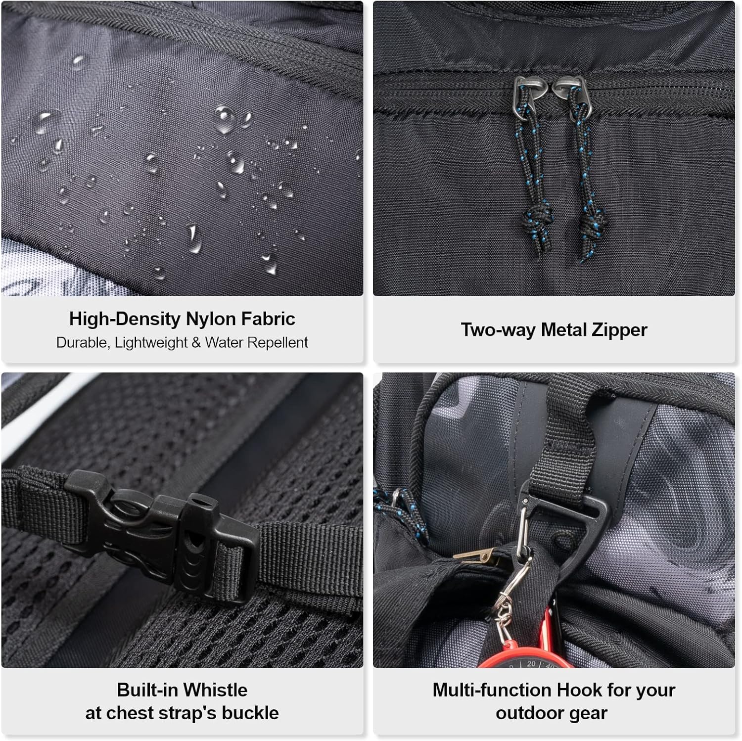 EVERFUN Mochila de hidratación de 18 litros con vejiga de agua de 2L3 L, mochila de agua para senderismo para mujeres y hombres, mochila ligera de