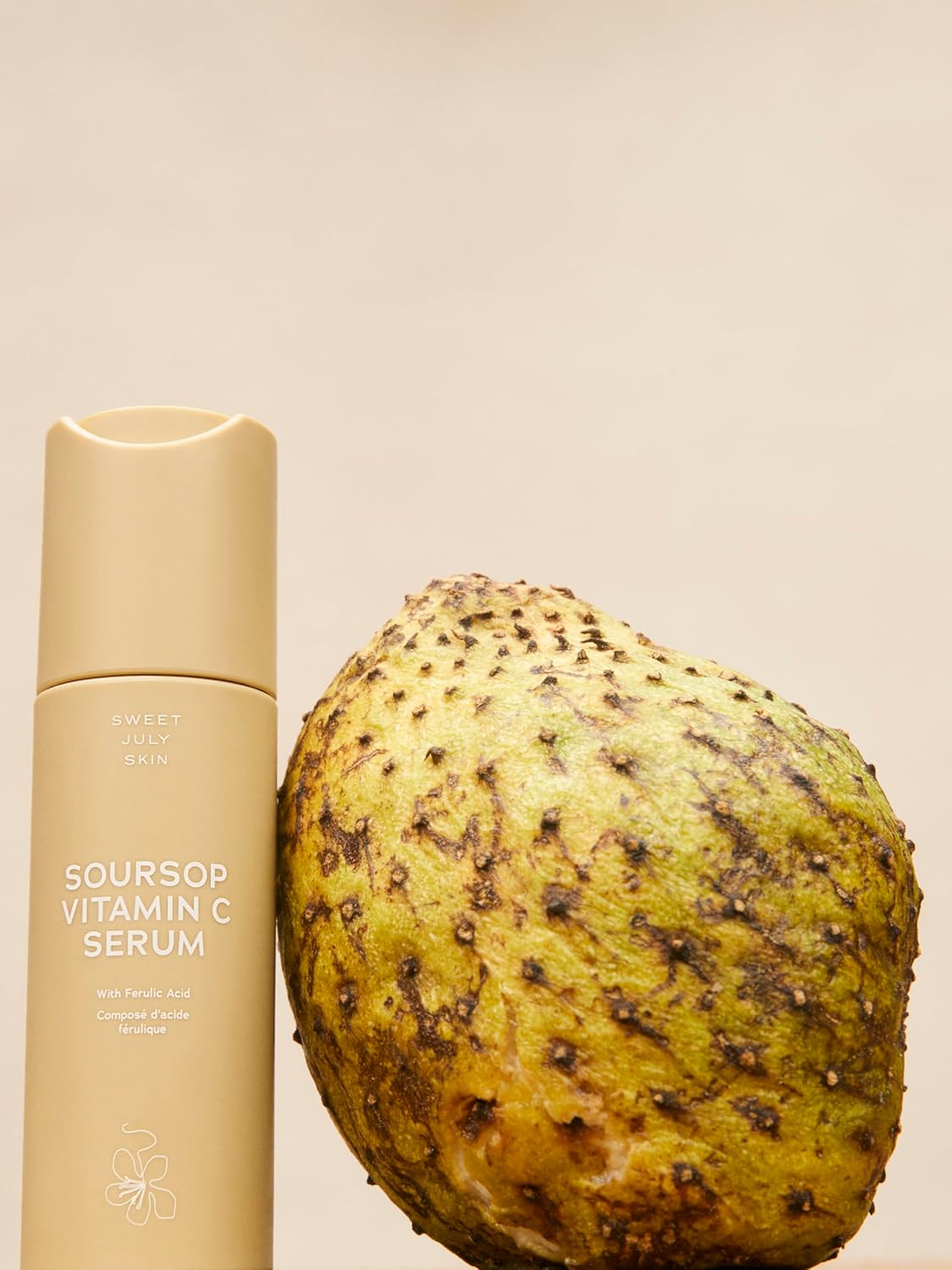 SWEET JULY SKIN – Suero de vitamina C de guanábana, ácido ferúlico y té verde, suero facial diario para todo tipo de piel, hidratante, reafirmante,