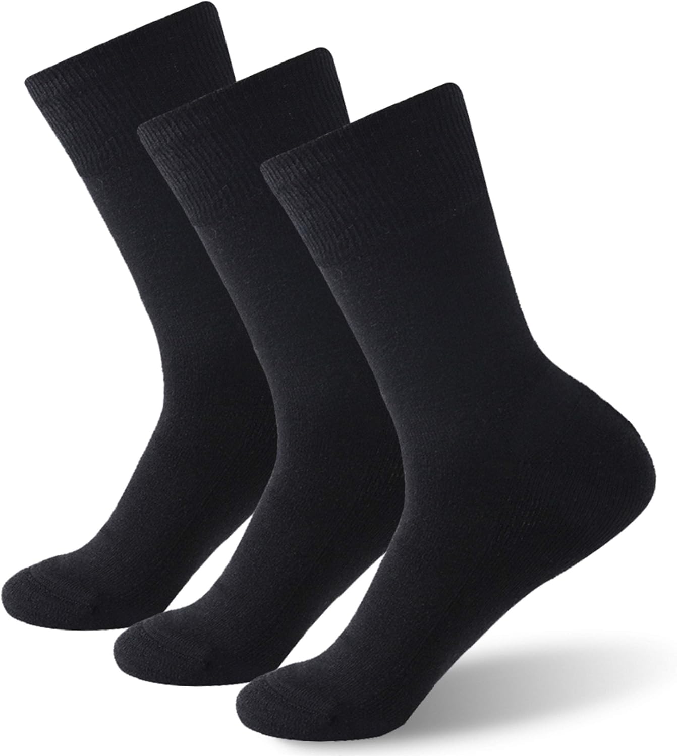 Forcool Calcetines de lana merina para diabéticos para hombres y mujeres, ML, XL, 13 pares