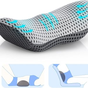 Almohada lumbar, almohada de apoyo de espalda de espuma viscoelástica para aliviar el dolor, almohada ergonómica de apoyo lumbar para silla de Almohada lumbar, almohada de apoyo de espalda de espuma viscoelástica para aliviar el dolor, almohada ergonómica de apoyo lumbar para silla de