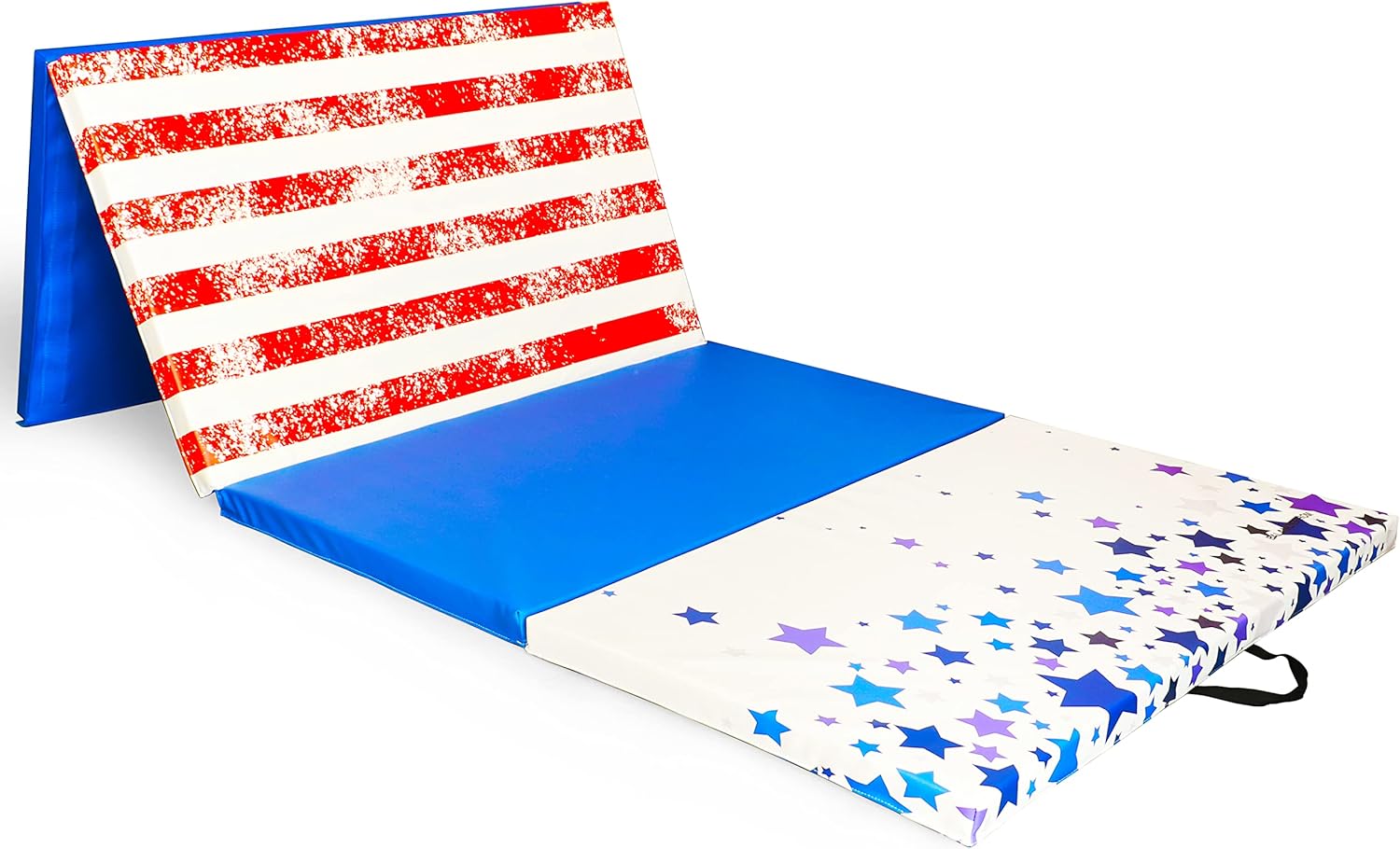 BalanceFrom All Purpose 4’x10’x2″ Extra Thick High Density Anti Tear Gymnastics Gym Folding Exercise Aerobics Mats, Multiple Colors