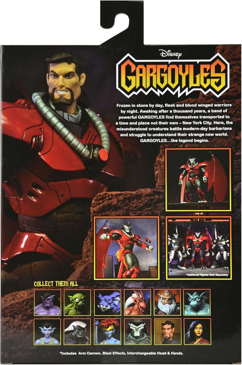 NECA – Gárgolas – Figura de acción a escala de 7 pulgadas – Figura blindada definitiva de David Xanatos