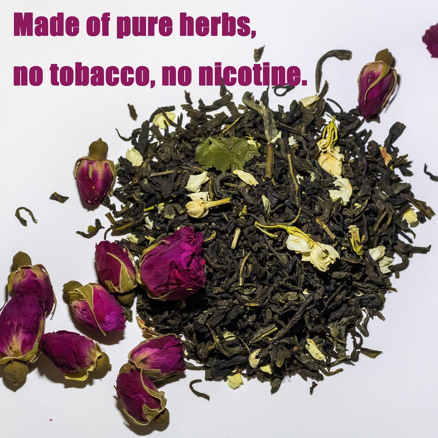 Wild Tea – Cigarrillos de hierbas, sin tabaco ni nicotina, 4 paquetes, 80 ahumados