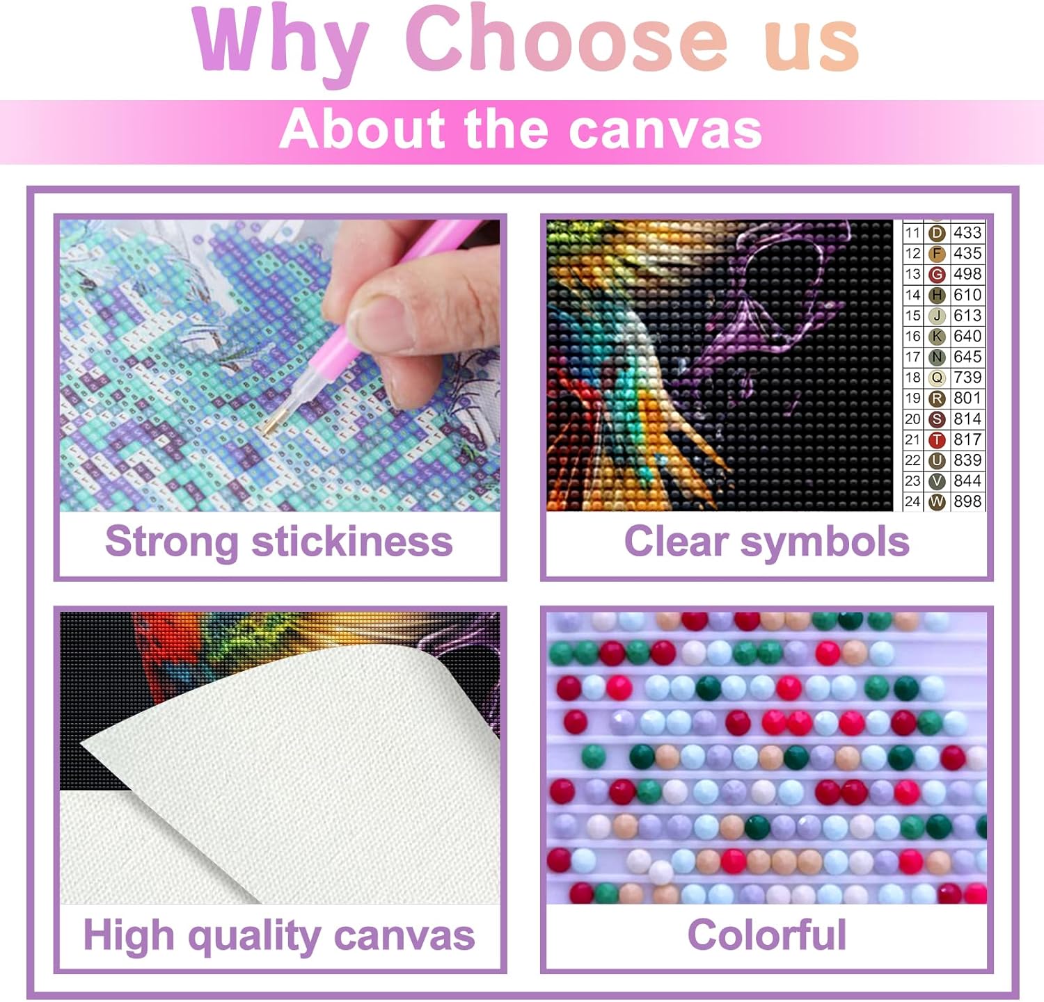 Kits de pintura de diamantes 5D para adultos principiantes, pintura con diamantes de pájaro crestado, pintura con diamantes de cuentas, puntos, gema