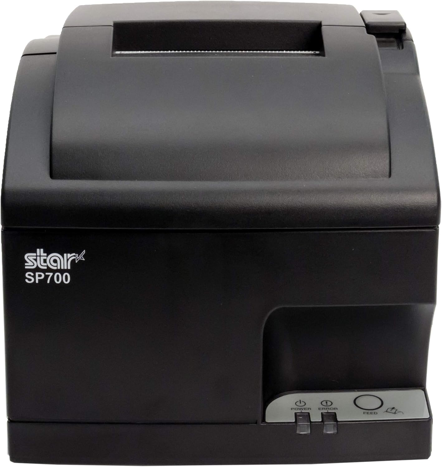 Star Micronics Impresora de recibos de impacto serie SP742MD con cortador automático y fuente de alimentación interna – gris