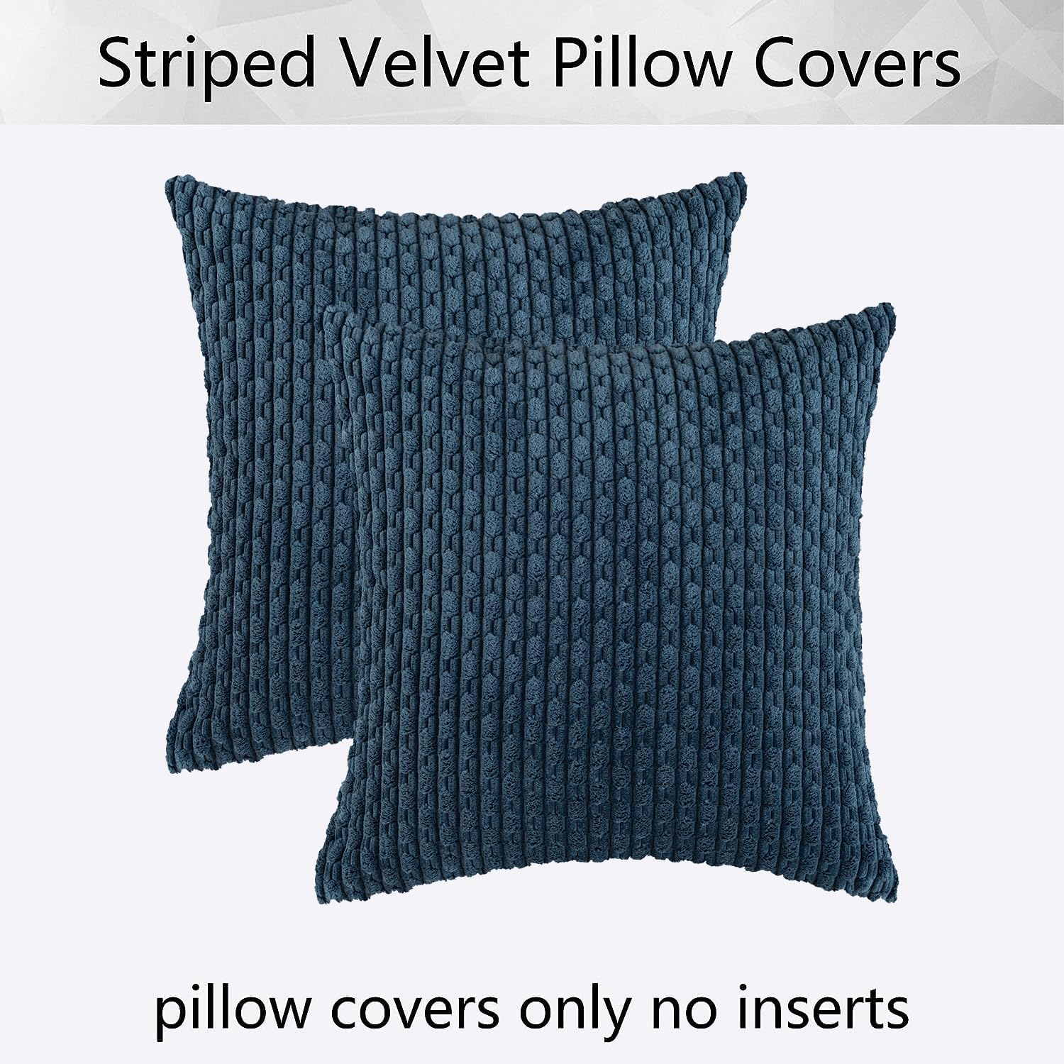 Kevin Textile – Juego de 2 fundas decorativas para cojines, de pana con estilo campestre bohemio para decorar hogar, sofá, cama, sala de estar (26 x
