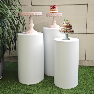 35 soportes cilíndricos para fiestas, soporte de pedestal de metal para fiestas, rodamientos de 360 libras, pilares de zócalo, mesa de postre para 35 soportes cilíndricos para fiestas, soporte de pedestal de metal para fiestas, rodamientos de 360 libras, pilares de zócalo, mesa de postre para