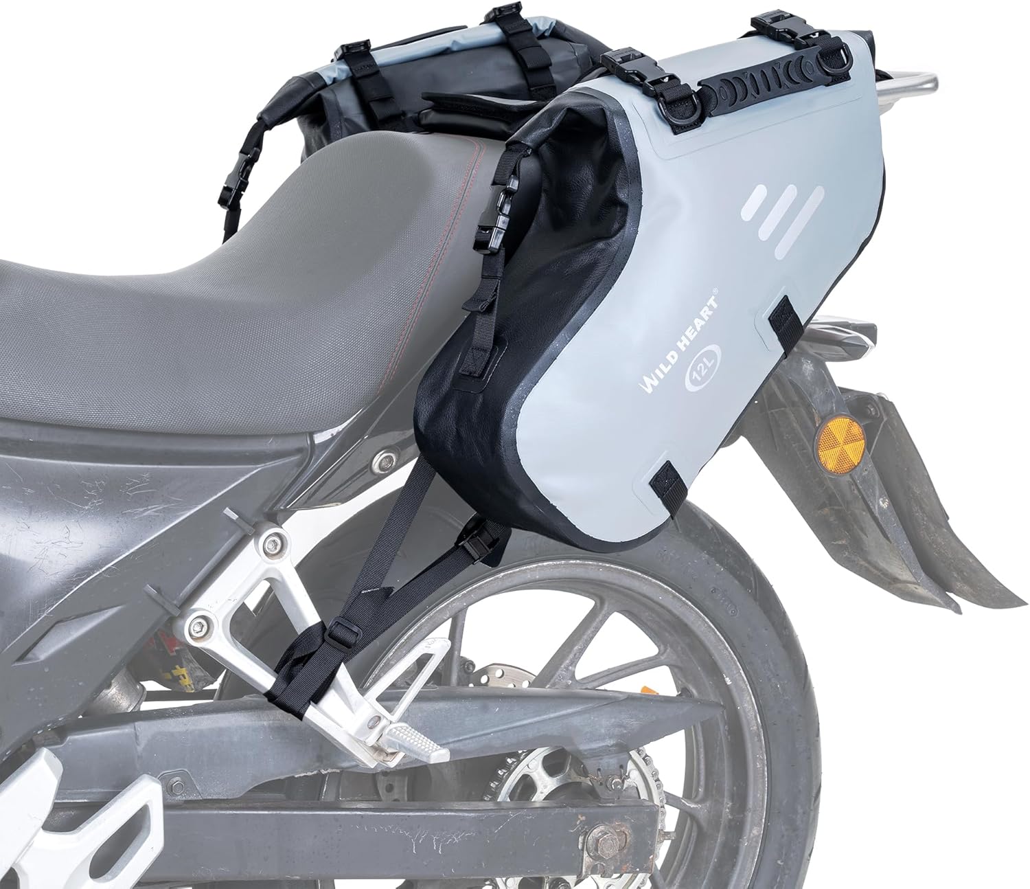 WILD HEART Alforjas para motocicleta, impermeables, para motocicleta, alforjas laterales para maletero, accesorio de motocicleta