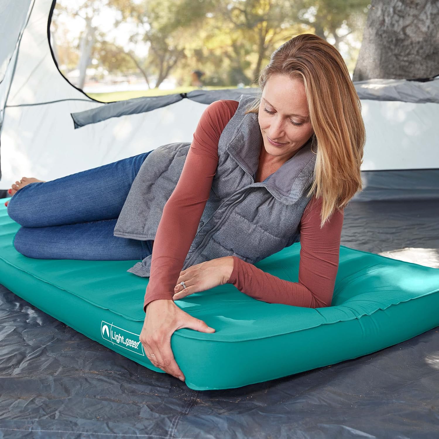 Lightspeed Outdoors ECO 3D Deluxe Flexform – Colchoneta para dormir, Parasailing