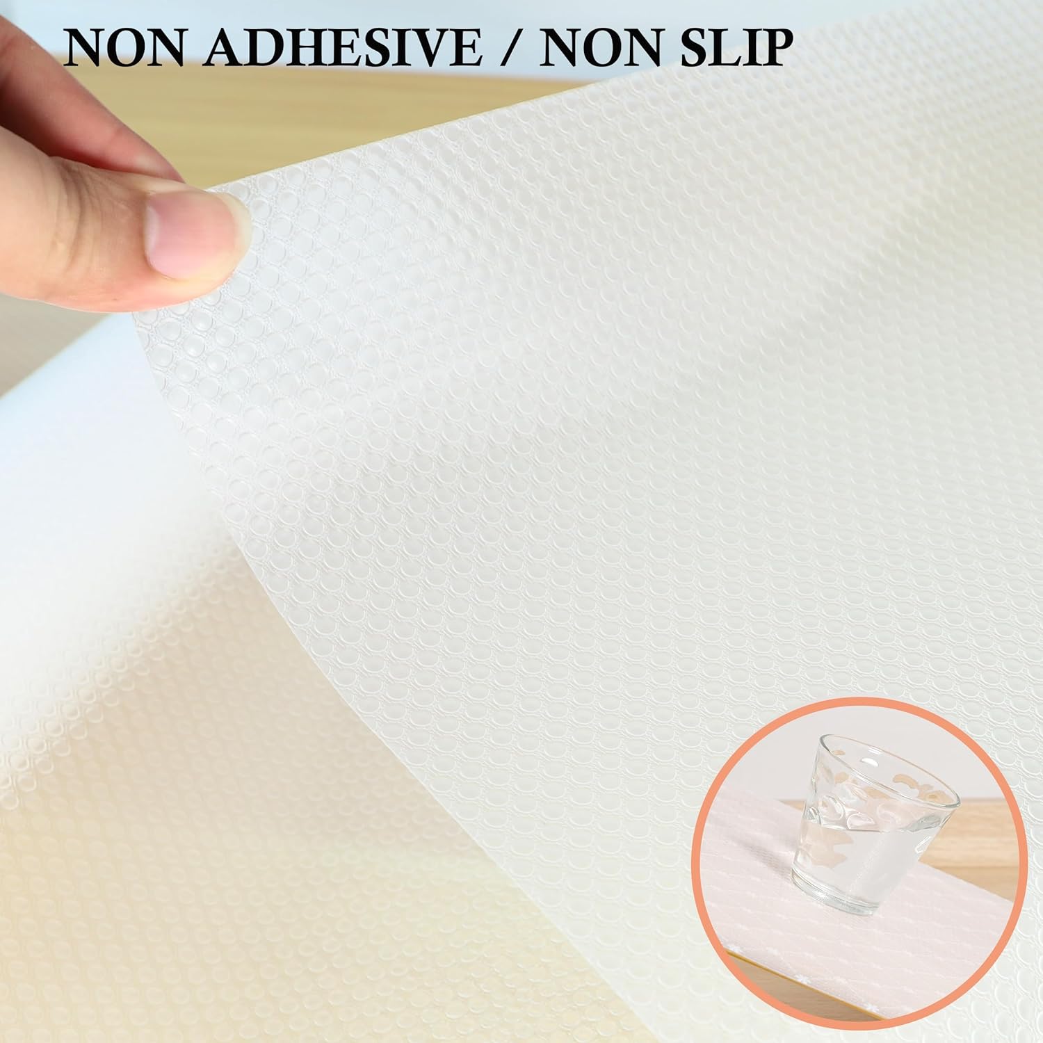 Revestimientos para armarios de cocina, no adhesivos, de 12 pulgadas de ancho x 10 pies, antideslizante, impermeable, para estantes de despensa, a