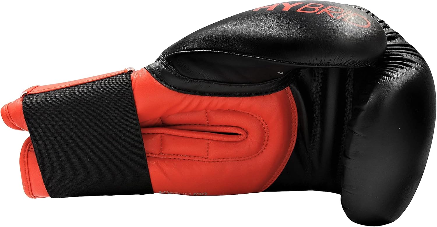 adidas adidas Guantes de boxeo para hombres, mujeres y niños, híbridos de entrenamiento de sparring 100 6 onzas, 8 onzas, 10 onzas, 12 onzas, 14