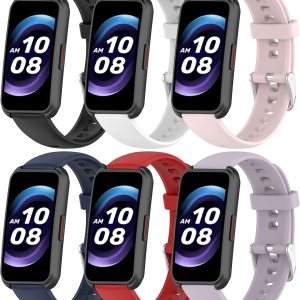 FITVII HM08 – Paquete de 6 pulseras deportivas compatibles con FITVIIKALINCO Slim Fitness Tracker de 1.47 pulgadas de 0.630 in, de repuesto, FITVII HM08 – Paquete de 6 pulseras deportivas compatibles con FITVIIKALINCO Slim Fitness Tracker de 1.47 pulgadas de 0.630 in, de repuesto,