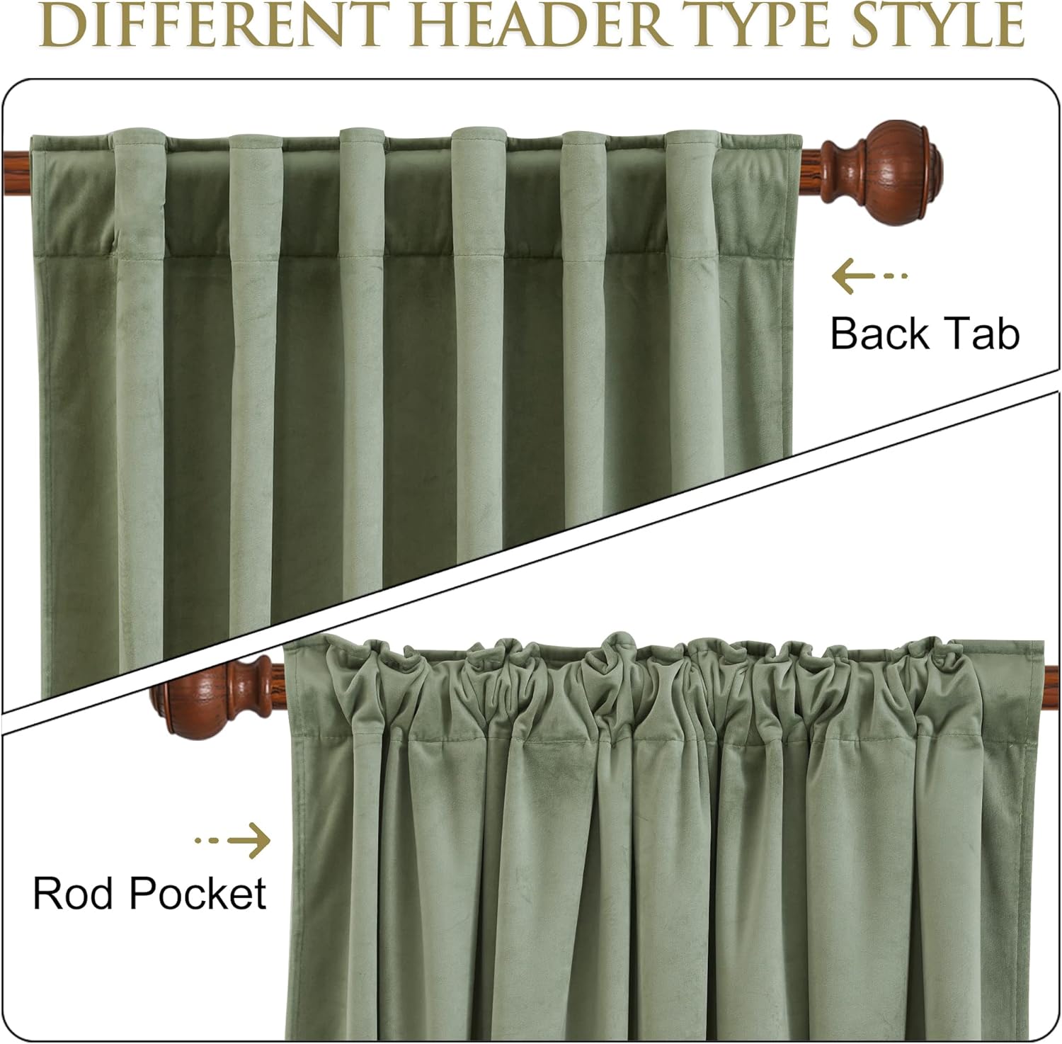 StangH Cortinas de terciopelo verde salvia, cortinas de terciopelo de 84 pulgadas para dormitorio, súper suaves, de lujo, para oscurecer la