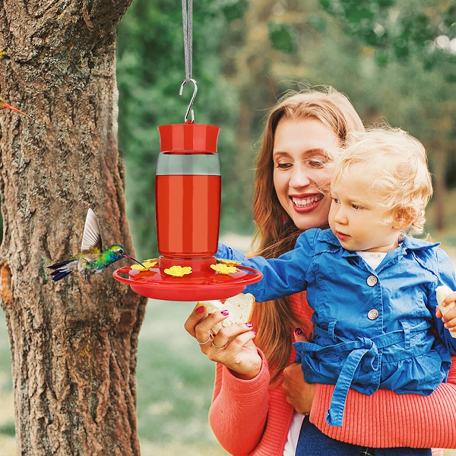 Comedero para colibríes, comedero para colibríes para exteriores, a prueba de hormigas y abejas, comederos de colibríes para exteriores, comedero de