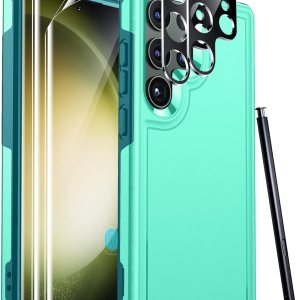 Red2Fire Funda para Samsung Galaxy S23 Ultra, a prueba de golpes de grado militar con 2 unidades protector de pantalla suave + protector de lente Red2Fire Funda para Samsung Galaxy S23 Ultra, a prueba de golpes de grado militar con 2 unidades protector de pantalla suave + protector de lente