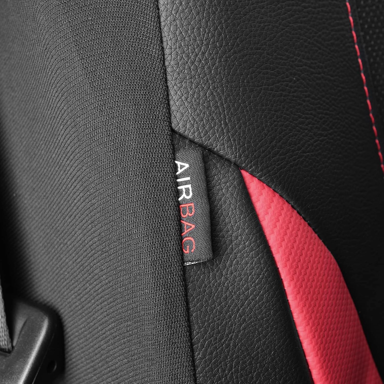 CAR PASS Sporty – Fundas universales de cuero de fibra de carbono para asiento de automóvil, aptas para SUV, camionetas, sedanes, camiones,