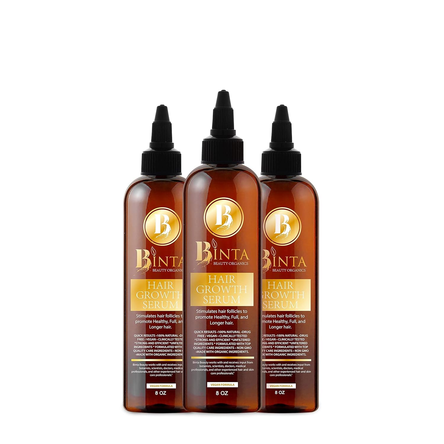 Oferta del paquete (3) sueros de crecimiento del cabello de 8 onzas