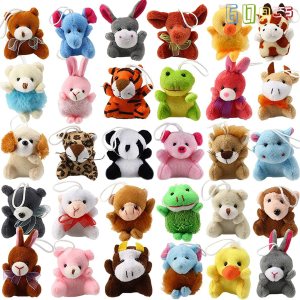 SOFLIY Juego de 60 juguetes de animales de peluche, bonitos animales para decoración de llavero para niños y adultos, rellenos de bolsas de regalos, SOFLIY Juego de 60 juguetes de animales de peluche, bonitos animales para decoración de llavero para niños y adultos, rellenos de bolsas de regalos,