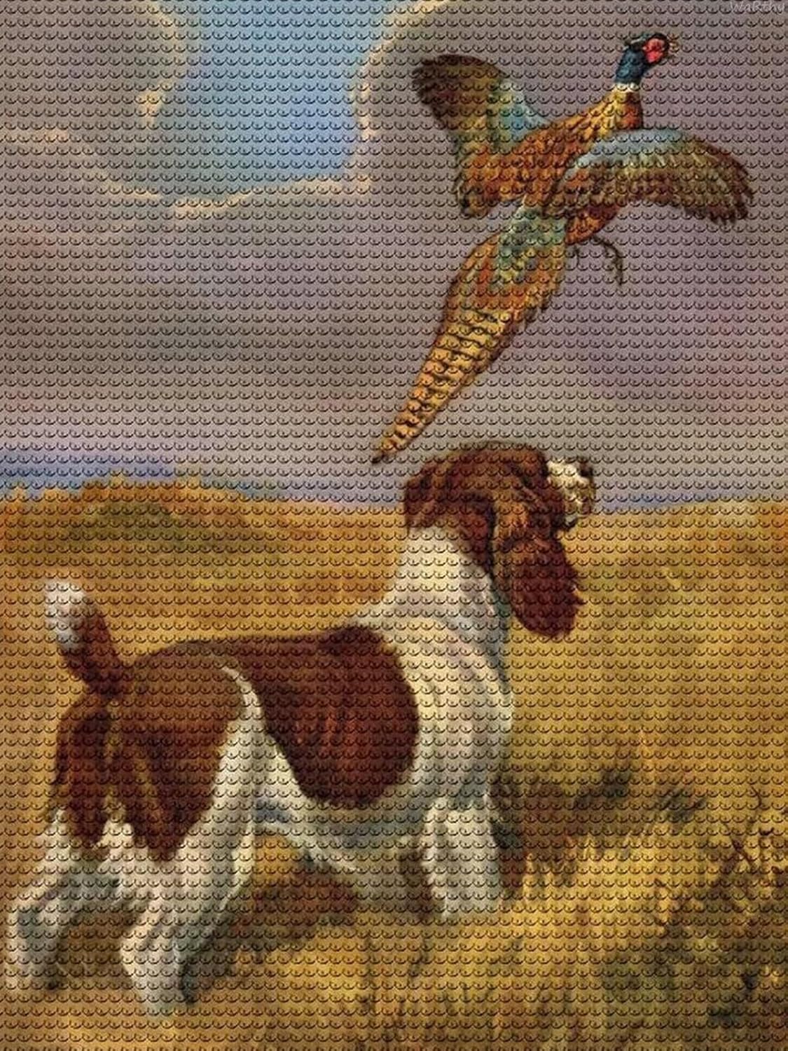 Kits de pintura de diamantes 5D para adultos, Springer Spaniel inglés, pintura de diamantes, lindo cachorro de perro, arte completo, manualidades de
