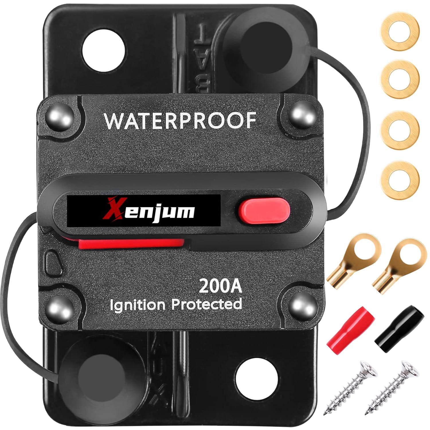 Kit de disyuntor de 200 amperios, interruptor de amplificador profesional con fusible, interruptor de reinicio manual para RV, barco, camión, yate,