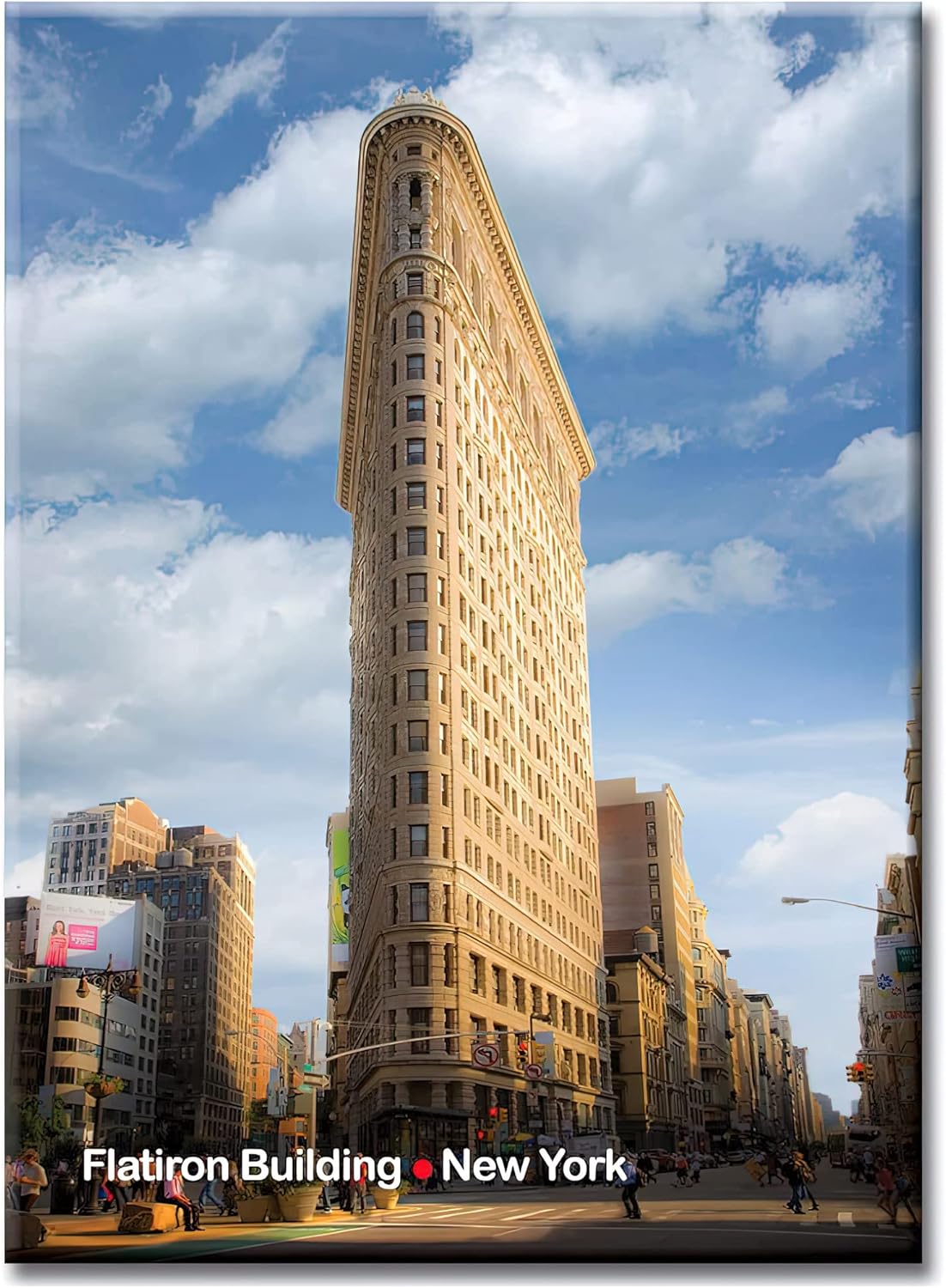 Flatiron Building – Imán de recuerdo fotográfico de la ciudad de Nueva York para nevera de Nueva York, imanes fuertes de Nueva York, regalos de