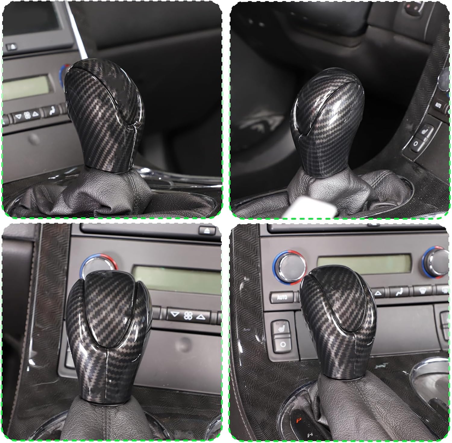 LLKUANG Fundas de freno de mano de palanca de cambios de automóvil compatibles con Chevrolet Corvette C6 2005-2013, accesorios interiores de ABS
