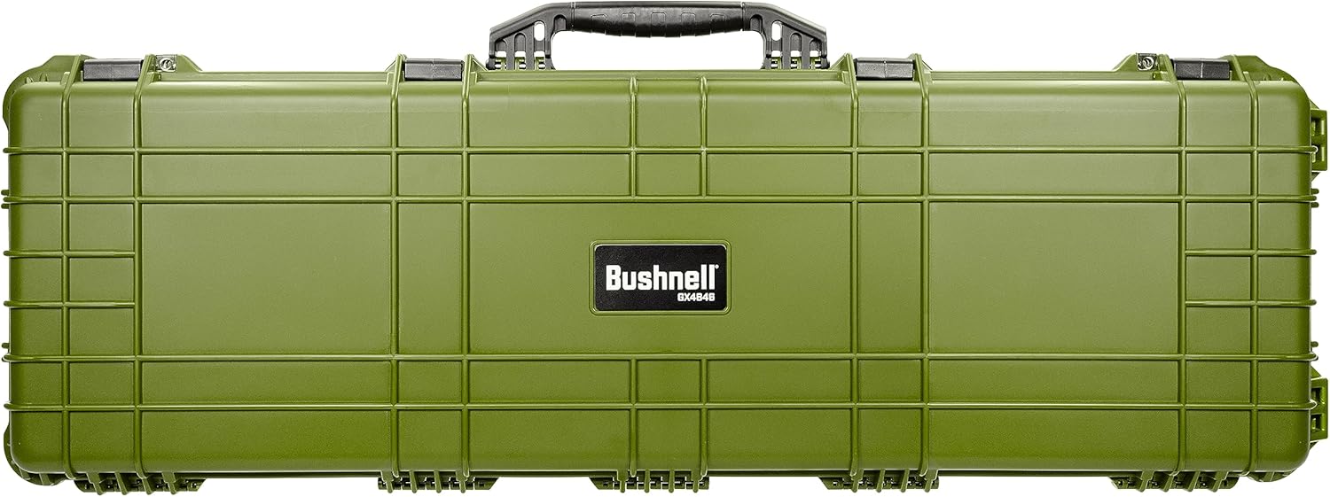 Bushnell Estuche rígido grande para rifle de 44 pulgadas, impermeable, a prueba de golpes y listo para la TSA