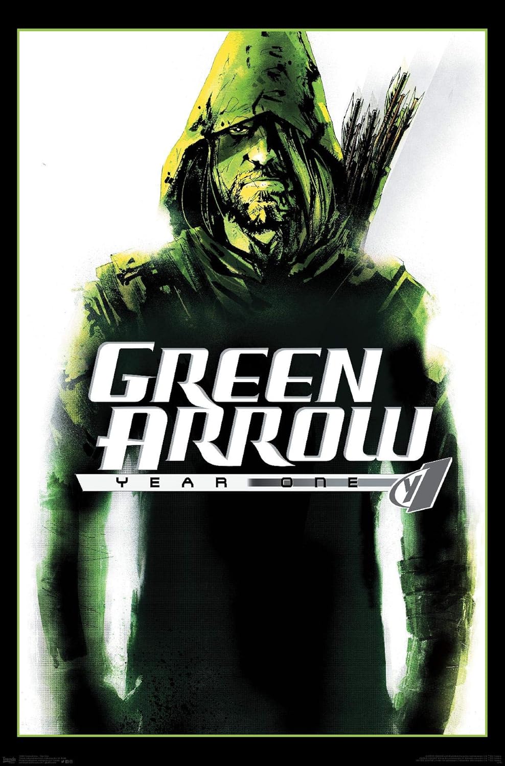 Trends International DC Comics – Póster de pared con flecha verde, año uno, 22.375 x 34 pulgadas, versión premium sin marco