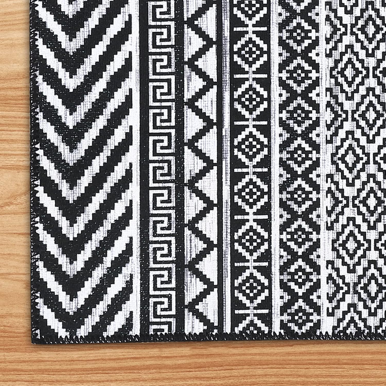 Fashionwu Alfombra de pasillo marroquí que no desprende pelusa, alfombra grande, oriental, envejecida, antigua, para baño, sala de estar, 2 x 10