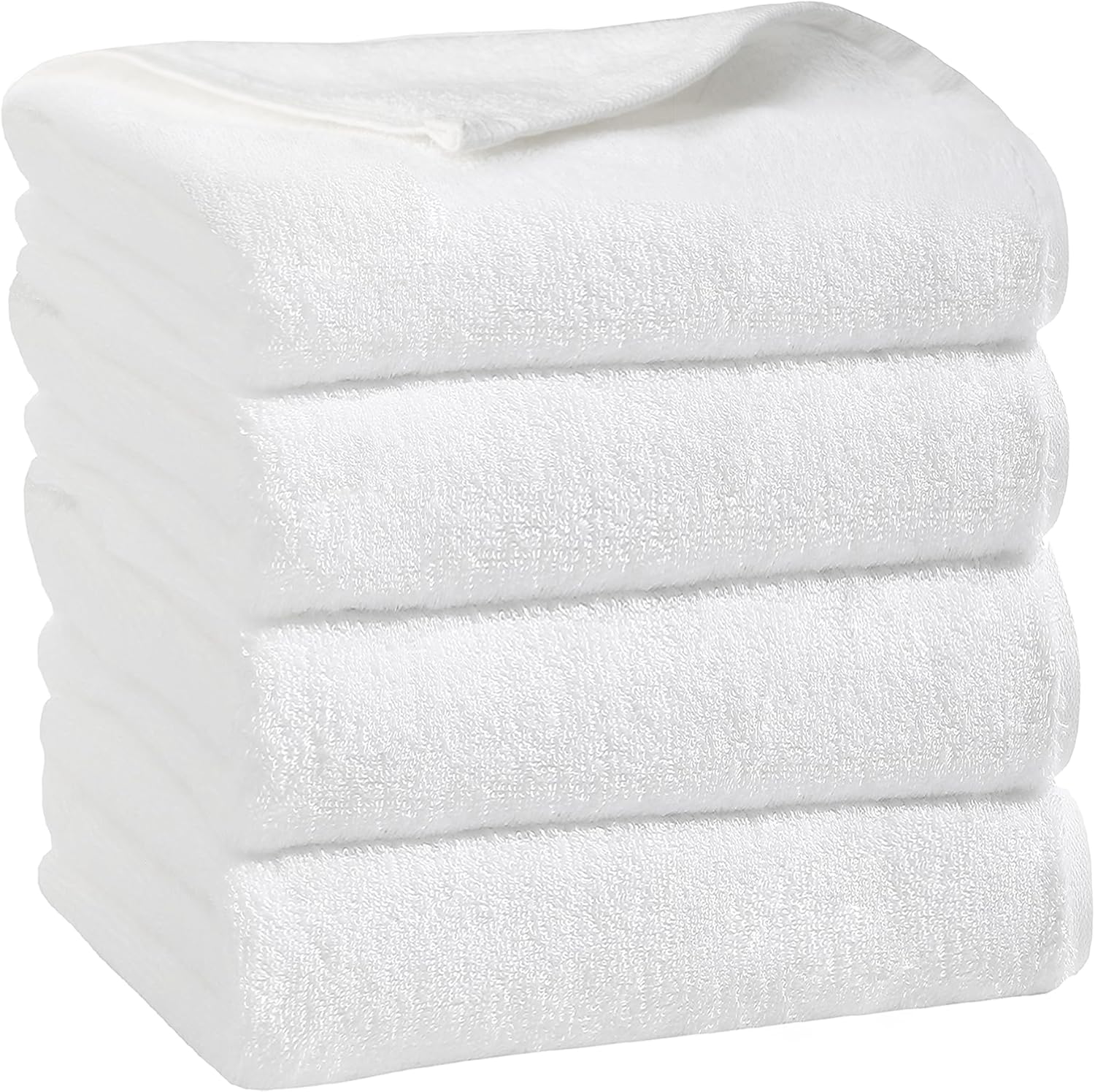 1888 Mills True Comfort + Hotel  Bucles 100% algodón peinado  Duraderas y suaves  Juego de 4 toallas de mano