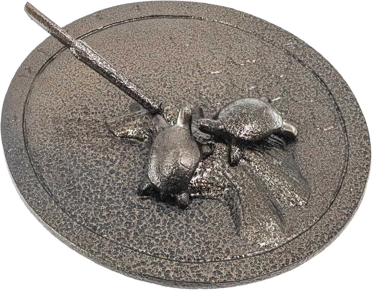Reloj de sol tortuga, bronce envejecido