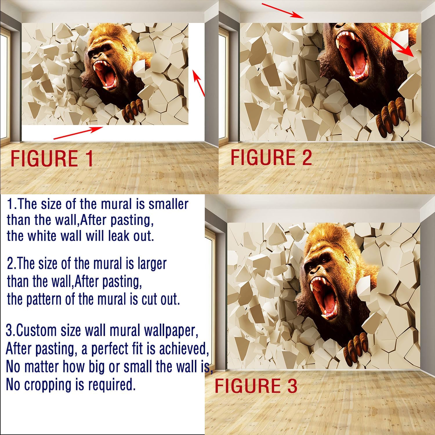 Póster de pared autoadhesivo personalizado, pintura abstracta, papel tapiz 3D, decoración de pared para sala de estar, dormitorio, calcomanías de