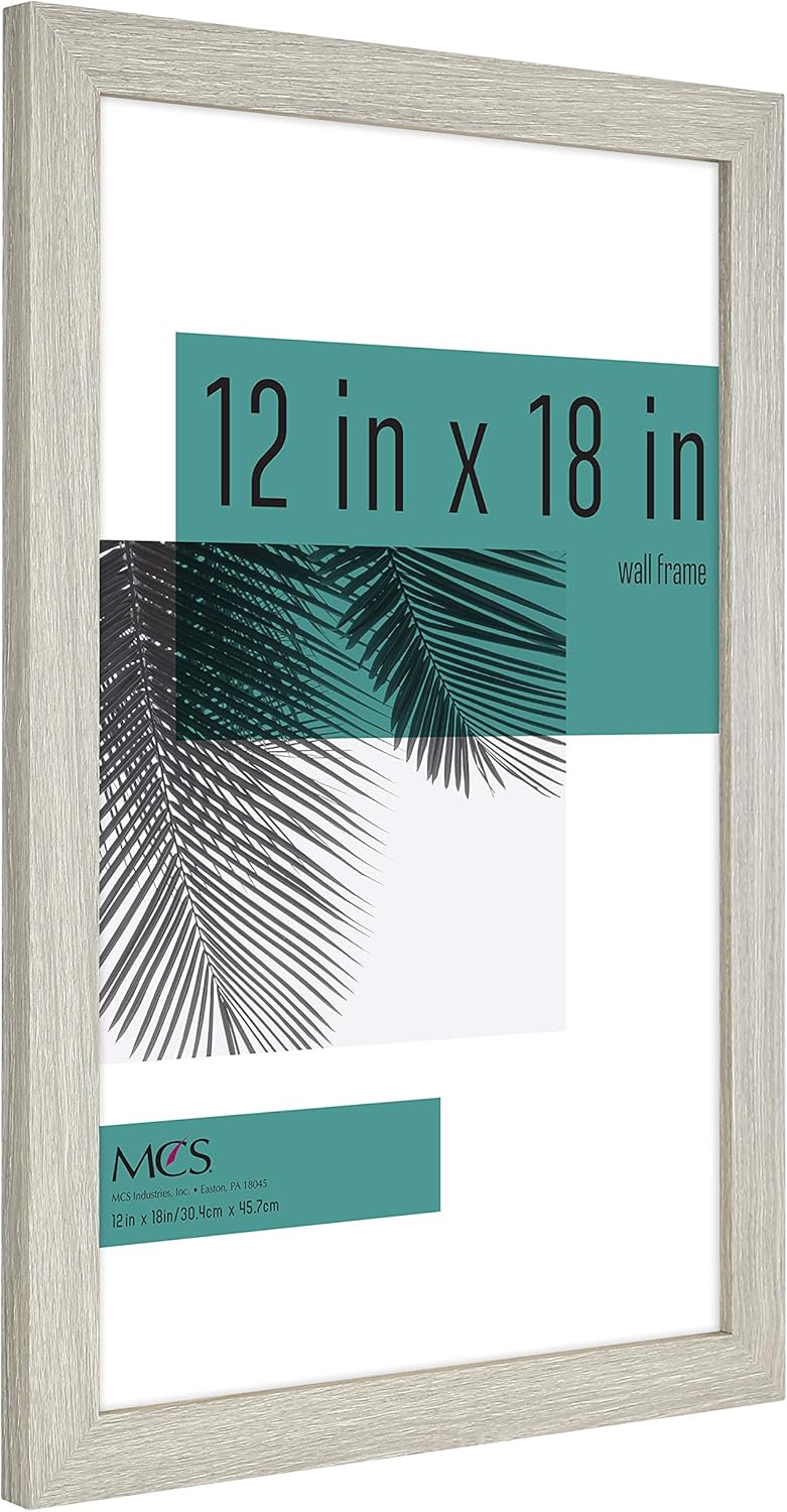 MCS Industries Studio Gallery – Marcos con textura de madera color gris de 12 x 18 pulgadas  30.48 x 45.72 cm., 2 unidades